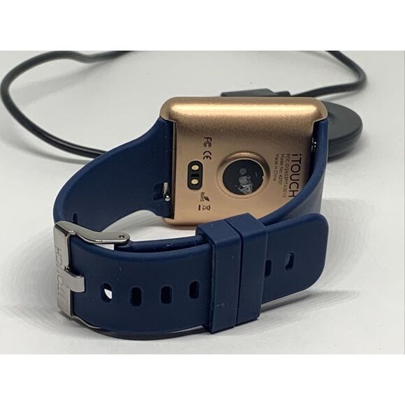 iTouch 42101 Unisex Blue Siicone Strap Touchscreen Dial Smartwatch NWC128 - Picture 9 of 11